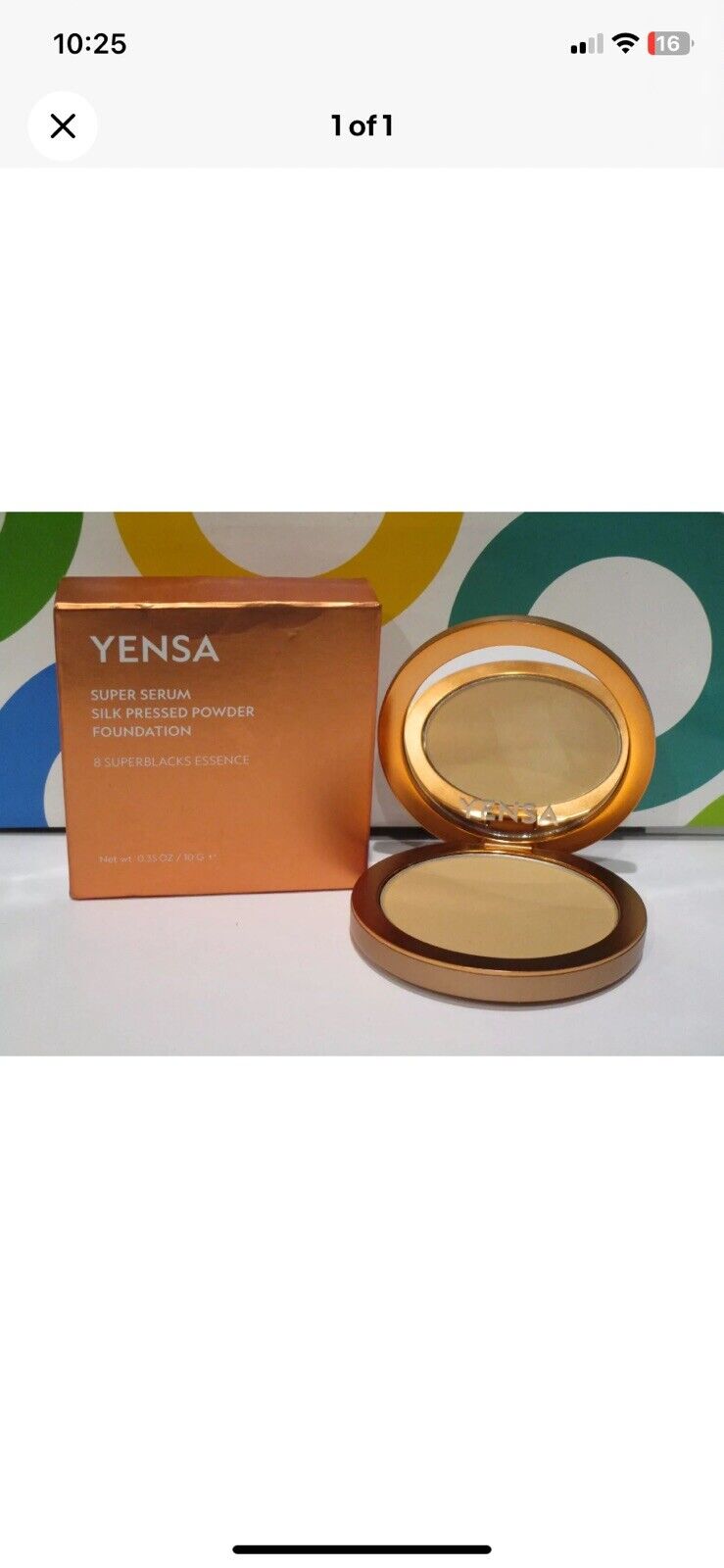YENSA Super Serum Silk Pressed Powder Foundation - Fair 3 - 0.35oz / 10g